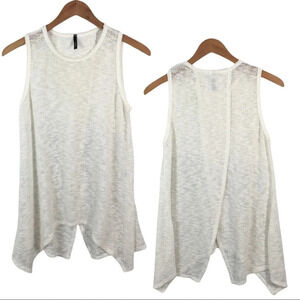 WS691 Shelly Textured Split Hem Career Top M